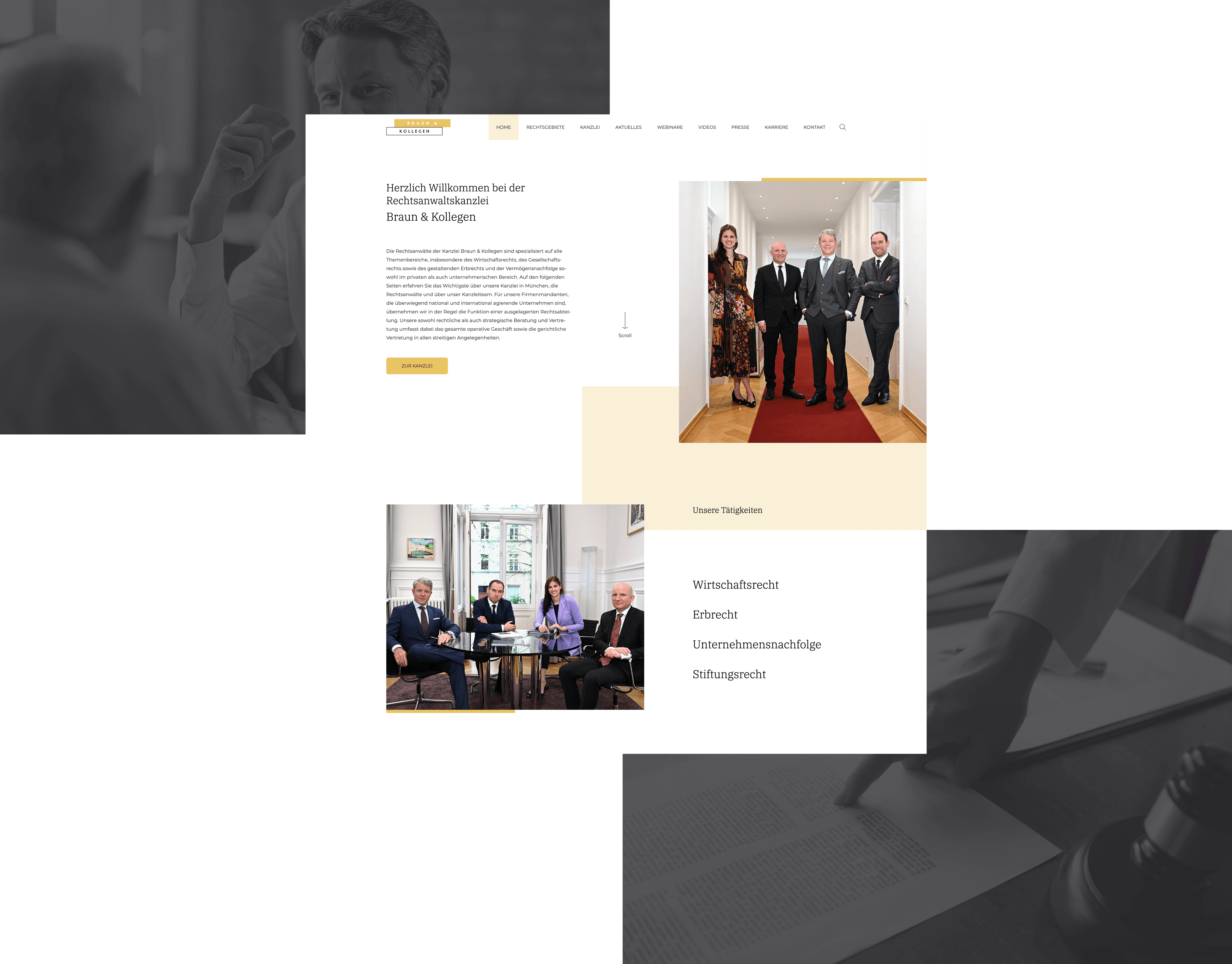 Law firm Braun & Colleagues // close2 new media GmbH